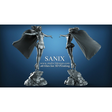 Supergirl impression 3D résine taille 18cm ( non peint ) (non peint)