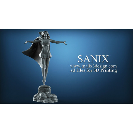 Supergirl impression 3D résine taille 18cm ( non peint ) (non peint)