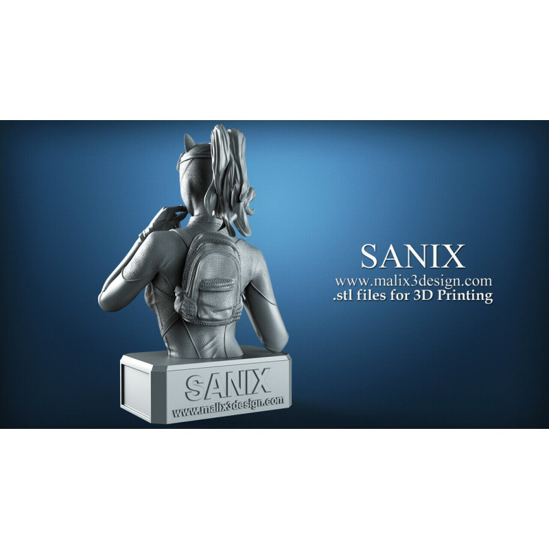 Buste Catwoman impression 3D resine, taille 18cm ( non peint ) (non peint)