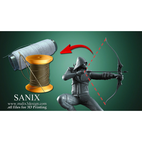 Arrow impression 3D résine taille 18cm ( non peint ) (non peint)