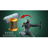 Arrow impression 3D résine taille 18cm ( non peint ) (non peint)