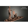 The walking dead Negan, figurine impression 3D résine taille 18cm (non peinte) (non peint)