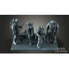 TMNT 4 Heroes Diorama figurine impression 3D résine  18cm non peint (non peint) TMNT 4 Heroes Diorama figurine impression 3D résine  18cm non peint (non peint)