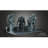 TMNT 4 Heroes Diorama figurine impression 3D résine  18cm non peint (non peint)