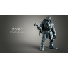 TMNT 4 Heroes Diorama figurine impression 3D résine  18cm non peint (non peint)