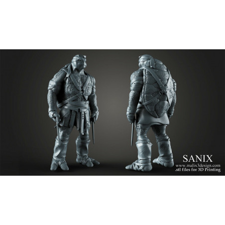 TMNT 4 Heroes Diorama figurine impression 3D résine  18cm non peint (non peint)
