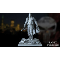 The punisher figurine impression 3D résine taille 18cm (non peins) (non peint)