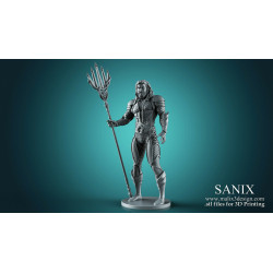 Aquaman figurine impression 3D résine  18cm  (non peint)
