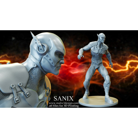 Flash figurine impression 3D résine  18cm  (non peint)