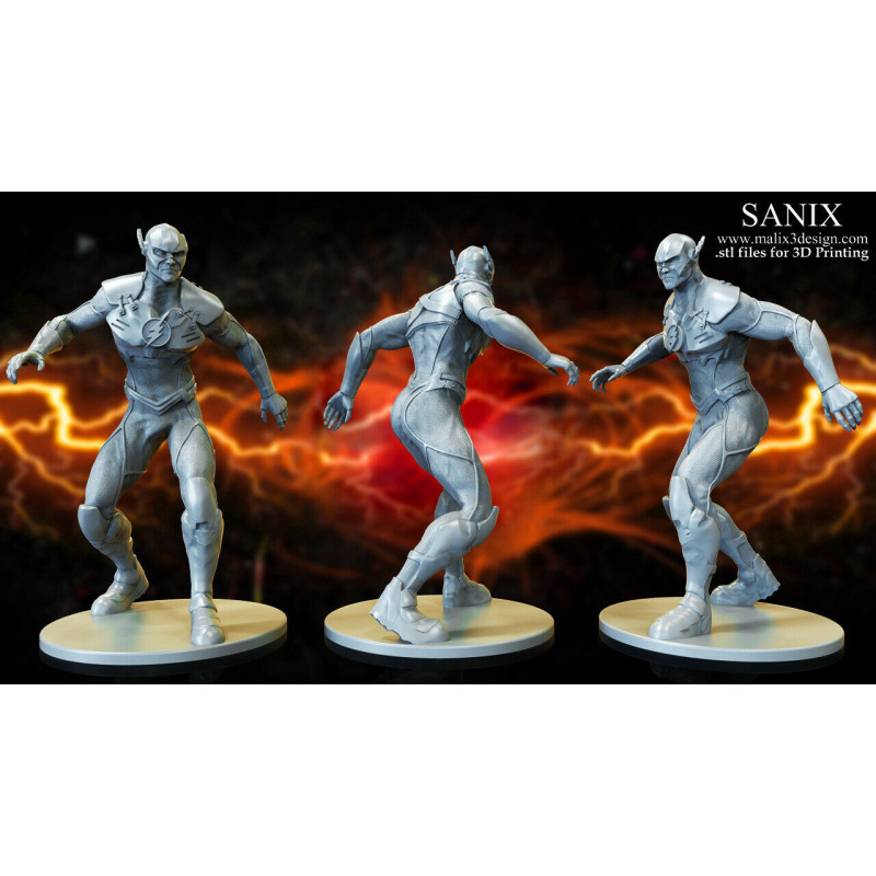 Flash figurine impression 3D résine  18cm  (non peint)