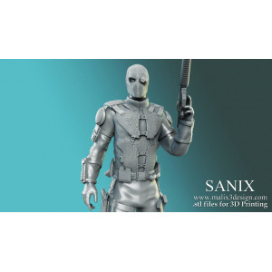 Deadshot figurine imprimée en 3D résine Taille 18cm (non peint)