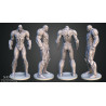 Cyborg figurine impression 3D résine  18cm  (non peint)