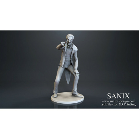 Joker figurine impression 3D résine  18cm  (non peint)