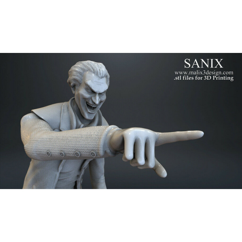 Joker figurine impression 3D résine  18cm  (non peint)