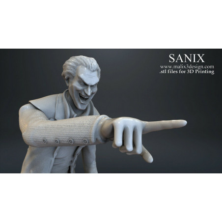Joker figurine impression 3D résine  18cm  (non peint)
