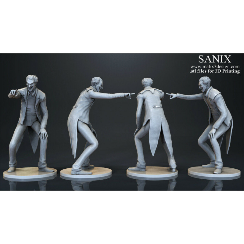 Joker figurine impression 3D résine  18cm  (non peint)