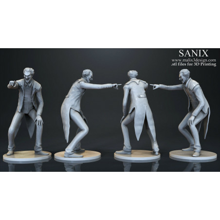 Joker figurine impression 3D résine  18cm  (non peint)