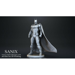 Batman figurine imprimée en 3D résine Taille 18cm (non peint)