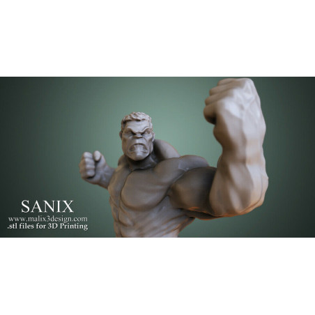 Hulk figurine impression 3D résine  18cm  (non peint)
