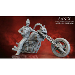 Ghost rider figurine impression 3D résine  18cm  (non peint)