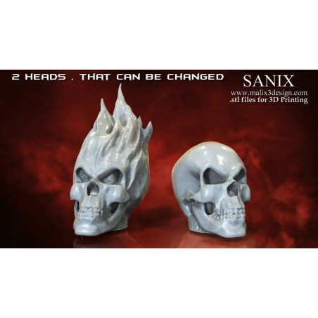 Ghost rider figurine impression 3D résine  18cm  (non peint)