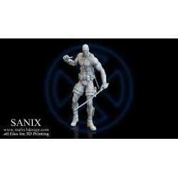 X men / Deadpool diorama impression 3D résine taille 18cm ( non peint ) (non peint) (2)