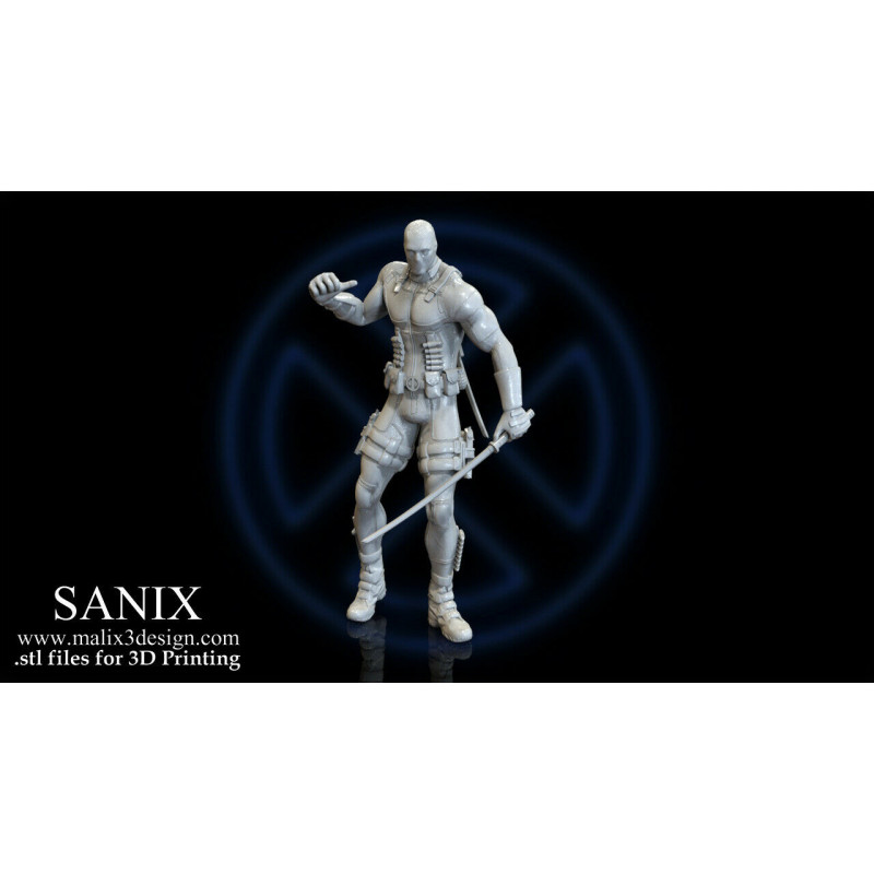 X men / Deadpool diorama impression 3D résine taille 18cm ( non peint ) (non peint)