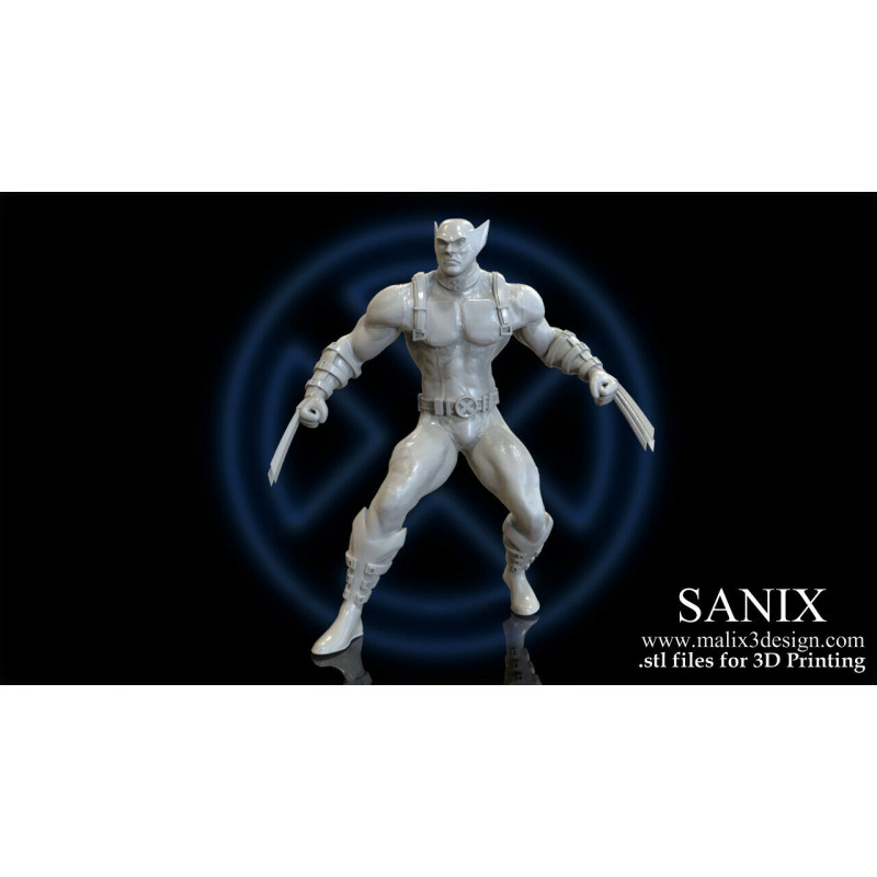 X men / Deadpool diorama impression 3D résine taille 18cm ( non peint ) (non peint)