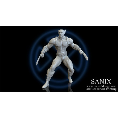 X men / Deadpool diorama impression 3D résine taille 18cm ( non peint ) (non peint)