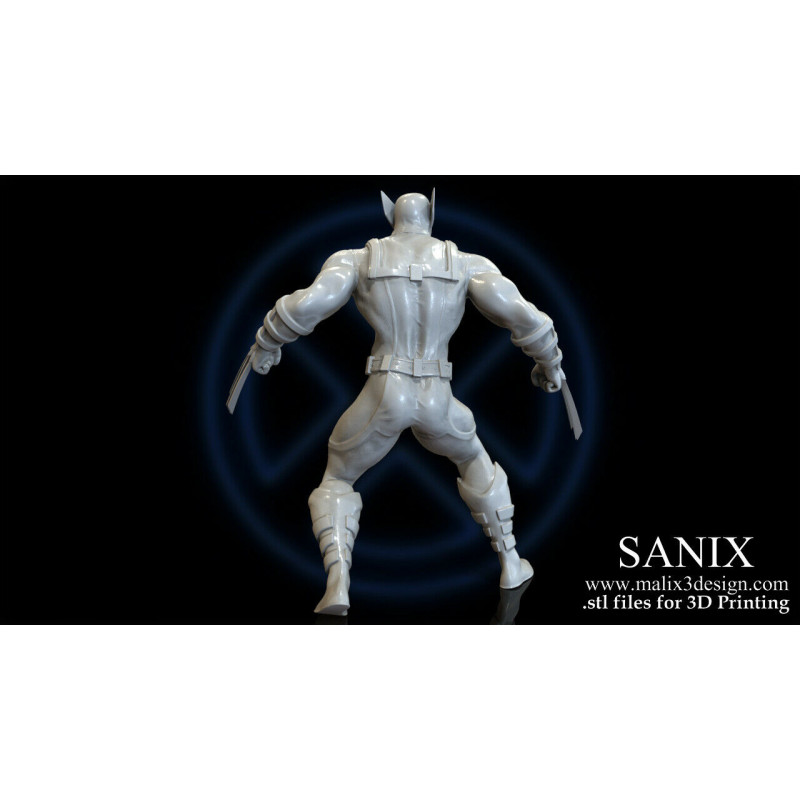 X men / Deadpool diorama impression 3D résine taille 18cm ( non peint ) (non peint)