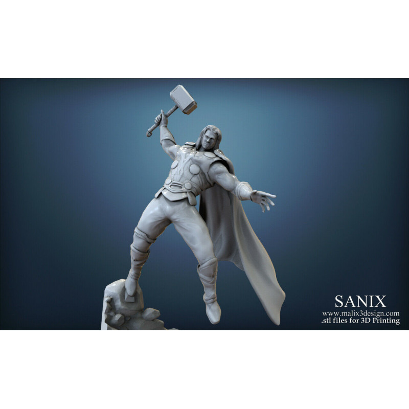 Full Avengers Diorama figurine impression 3D résine  18cm non peint (non peint)