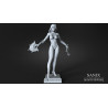 Kitana - Mortal Kombat figurine impression 3D résine  18cm  (non peint)