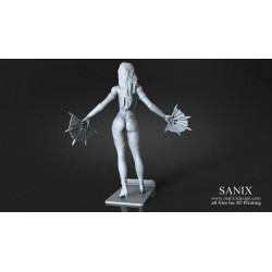 Kitana - Mortal Kombat figurine impression 3D résine  18cm  (non peint) (2)