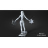 Kitana - Mortal Kombat figurine impression 3D résine  18cm  (non peint)
