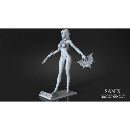 Kitana - Mortal Kombat figurine impression 3D résine  18cm  (non peint)