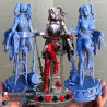 Harley Queen figurine impression 3D résine taille 18cm ( non peint ) (non peint)