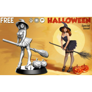 Impression 3D Figurines RN Studio Pin up Halloween