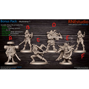 Impression 3D Figurines RN Studio Multiverse 1