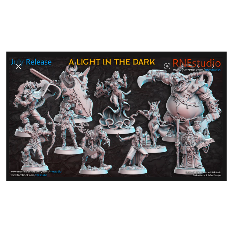 Impression 3D Figurines RN Studio A light in the dark