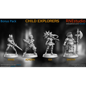 Impression 3D Figurines RN Studio Child explorers