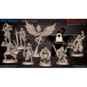 Impression 3D Figurines RN Studio A witcher contract