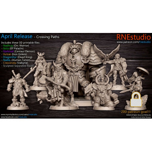 Impression 3D Figurines RN Studio Crossing paths