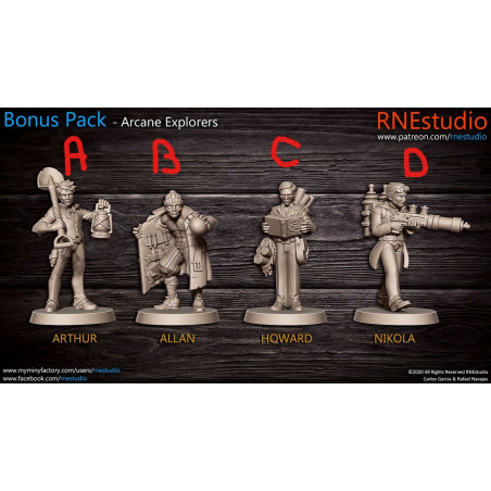 Impression 3D Figurines RN Studio Arcane explorer