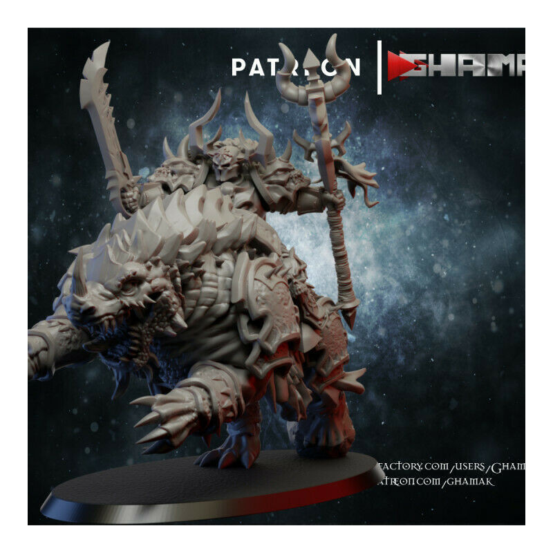 "Armée du Chaos Ghamak - Figurines 3D pour Wargames Fantasy & Batailles Épiques"