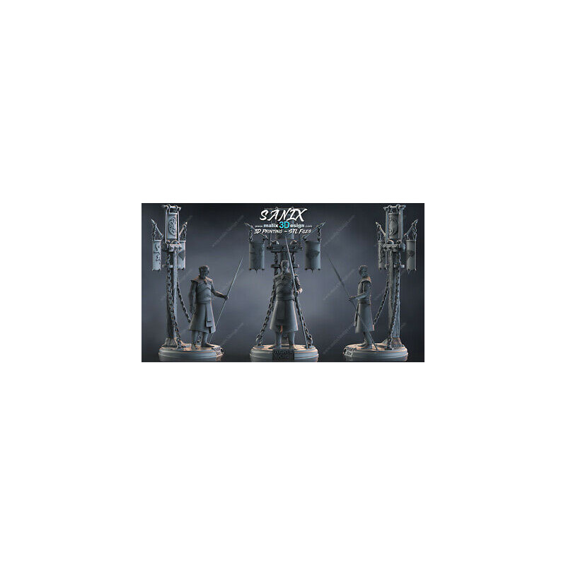 Games of Throne Night King figurine 3D résine  18cm (non peint)