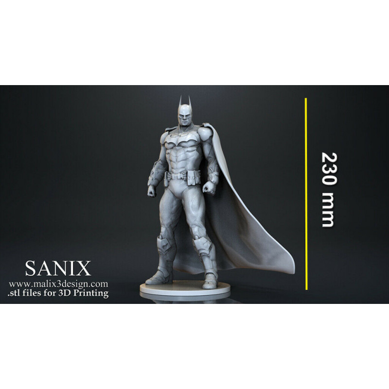 Batman figurine 3D taille 23cm ( à peindre ou pas ) (non peint)