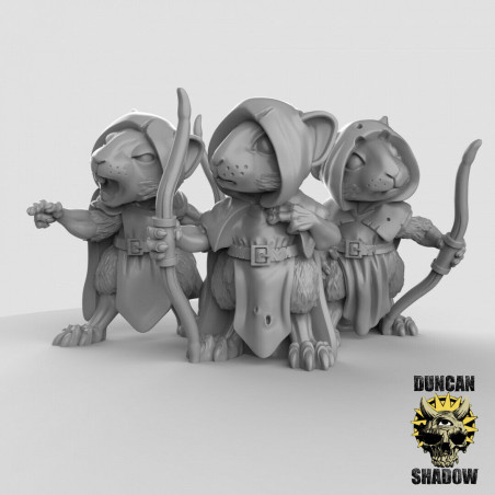 Figurines Anthropomorphes Duncan Shadow – Impression 3D pour Wargames et Jeux de Rôle
