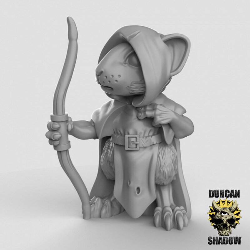 Figurines Anthropomorphes Duncan Shadow – Impression 3D pour Wargames et Jeux de Rôle
