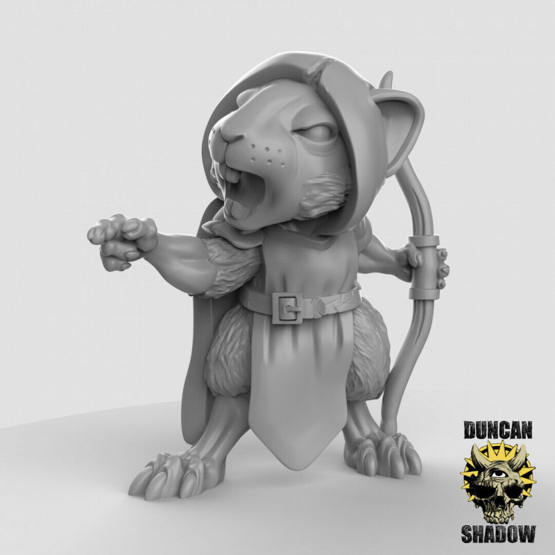 Figurines Anthropomorphes Duncan Shadow – Impression 3D pour Wargames et Jeux de Rôle
