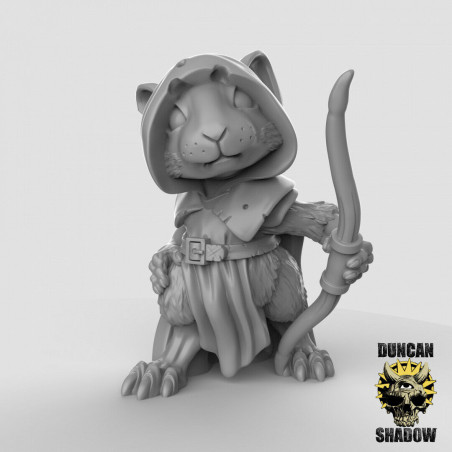 Figurines Anthropomorphes Duncan Shadow – Impression 3D pour Wargames et Jeux de Rôle
